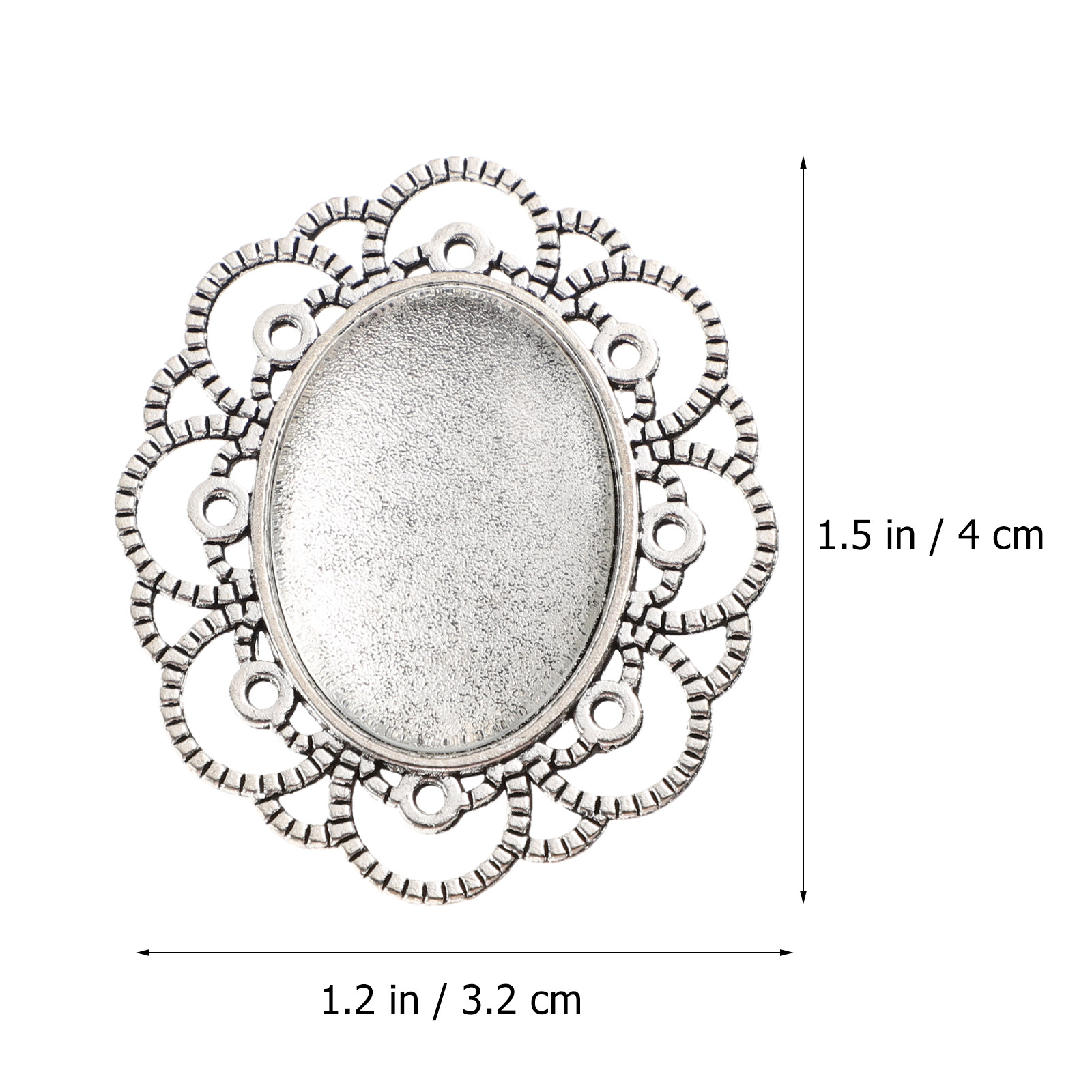 30Pcs Brooch Blanks Kit Alloy  - Plastic Dome Clear review and price
