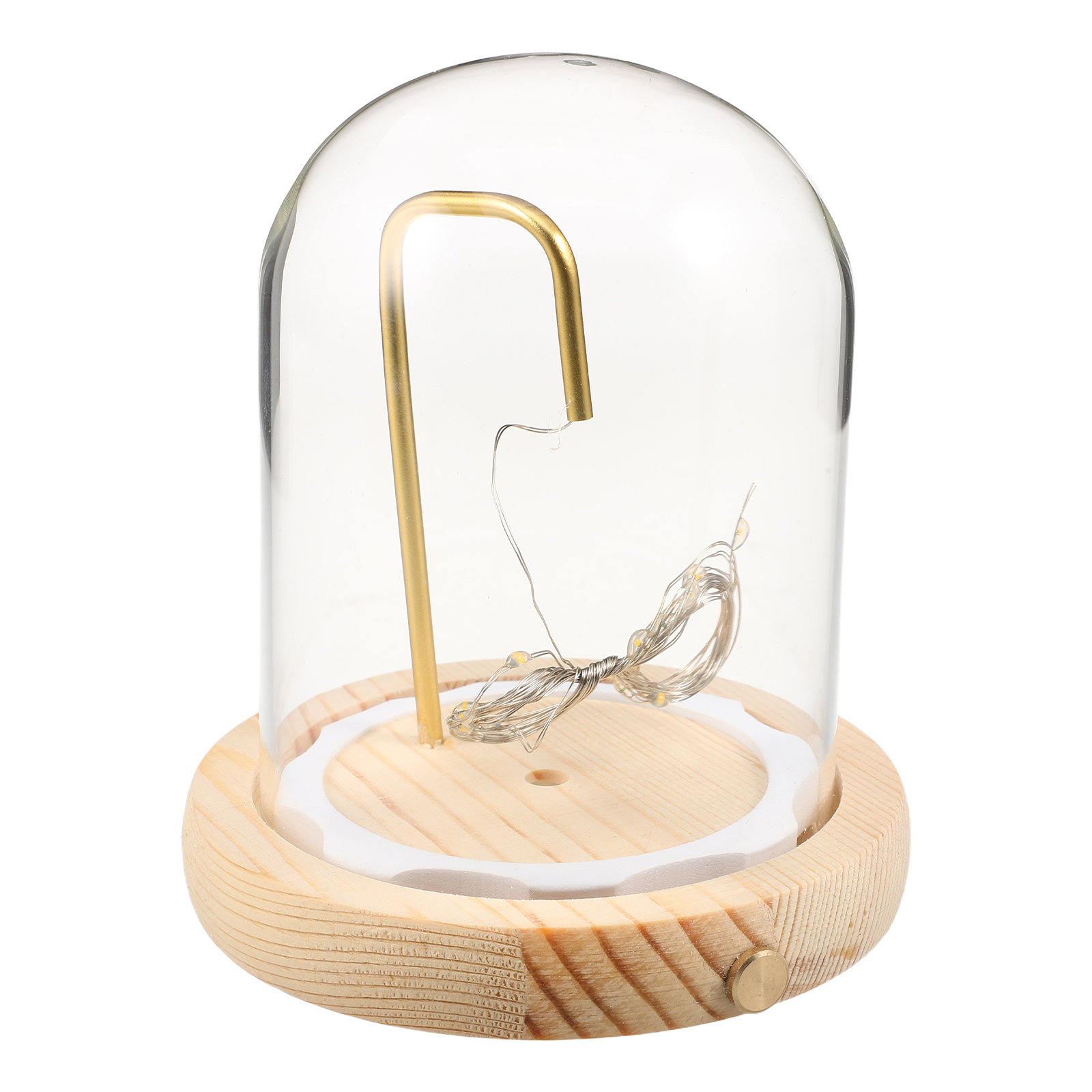 Glass Display Dome Wood Base L - Plastic Dome Clear review and price